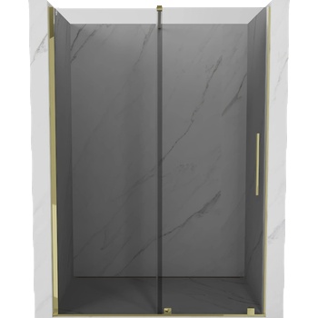 Mexen Velar плъзгащи се душ врати 140 cm, графит, златни - 871-140-000-41-50 (871-140-000-41-50)