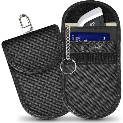 Klíčenka TECH PROTECT FARADAY CAGE KLR100 Klíčenka Pouzdro na klíče blokující RFID signál karbonové (5906302376995)