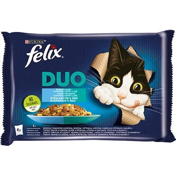FELIX Duo с вкус на риба в желе 4x85g