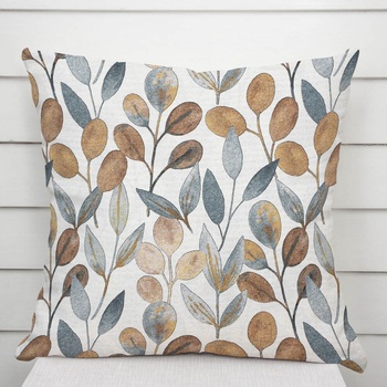 Biante Porto PRT-009 Modro-hnedé listy na režnom 40 x 60 cm