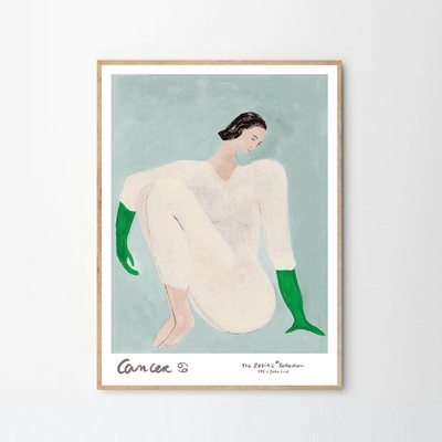 The Poster Club Plagát Blue Lady by Stine Belden Røed 50x70cm
