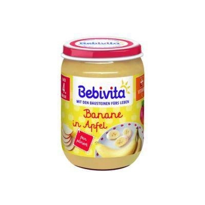 Bebivita Пюре Bebivita, Ябълка и банан, 190гр, 9007253104739