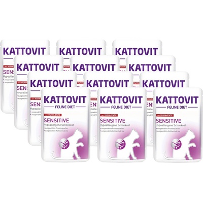 Kattovit Sensitive kuře+kachna 12 x 85 g
