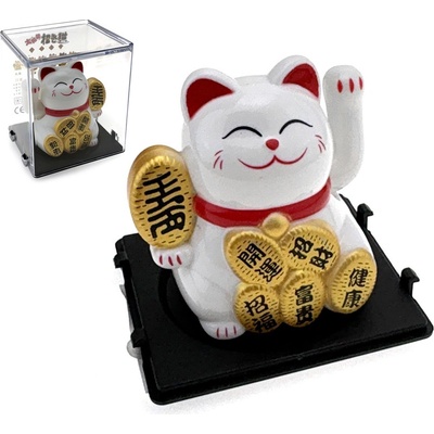 Nakida Kočka štěstí Maneki-neko 5 cm - solární figurka mávající packou – Sleviste.cz