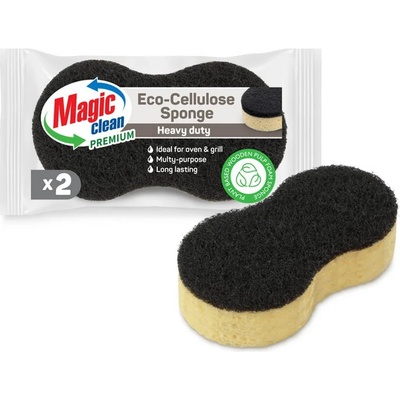 Convoy World 2 бр. целулозни гъбки за силно замърсени повърхности Magic Clean от серия Premium