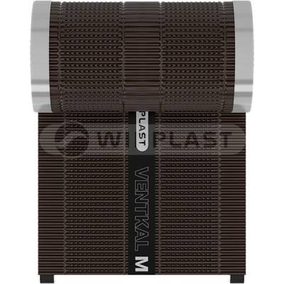 Wirplast Ventkal M Hrebeňový vetrací pás celohliníkový 300 mm 5 bm RAL 8019 tmavohnedá