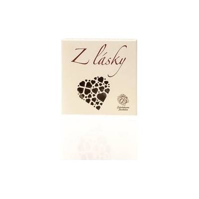 Čokoládovna Troubelice srdíčko Z lásky hořká čokoláda 75% 18 g
