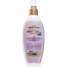 OGX Coconut Miracle Oil lak na vlasy s ľahkou fixáciou bez aerosolu 177 ml