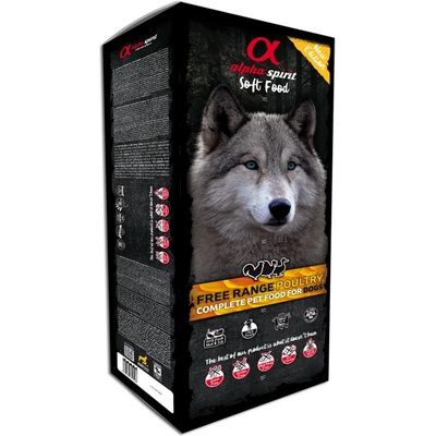 Alpha Spirit Complete Soft Dog Food - Free Range Poultry 9кг