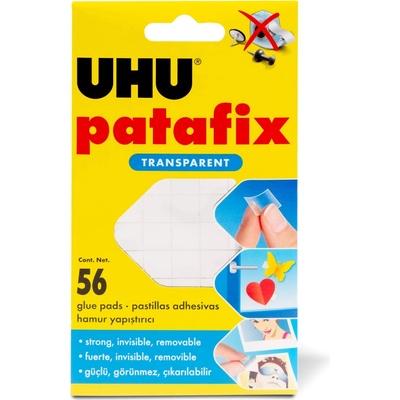 UHU Patafix Invisible transparentná lepiaca guma 56 ks