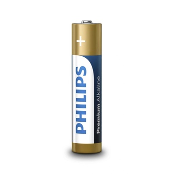 Philips Батерии Philips Premium Alkaline AAA, 4 броя/блистер (LR03M4B/10)
