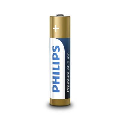 Philips Батерии Philips Premium Alkaline AAA, 4 броя/блистер (LR03M4B/10)