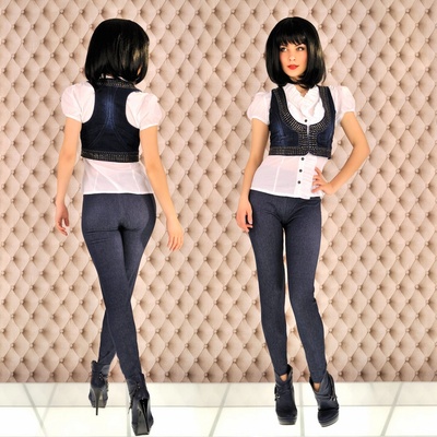 F4H 808322-3 dámské legíny modré