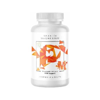 BrainMax Draslík Magnesium Draslík citrát + Horčík malát 200 rastlinných kapsúl