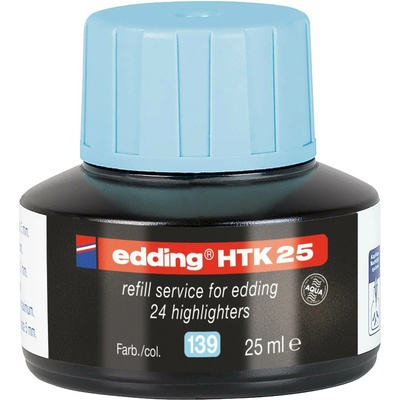 Edding HTK 25 | náhradní inkoust pro zvýrazňovače pastelově modrý