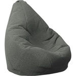 Pufrelax Пуф круша за деца 4-14 г. , 160л. , Nirvana Light - Smoke Grey, Перящ се калъф, Пълнеж от Полистиролни перли, Гама Premium (PUF-G-NL-PT-MNGRE)