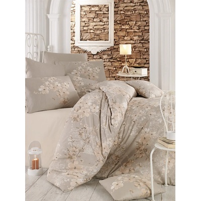 Нежно спално бельо ранфорс Елена Беж