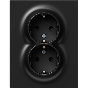Image 1 of TEM КОНТАКТ ДВОЕН ТЕМ ДЕТСКА ЗАЩИТА 16А vq16bkf МОНОБЛОК ЧЕРЕН (vq16bkf)