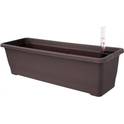 Plastia Samozavlažovací truhlík Bergamot 80 x 20 x 17 cm čokoláda