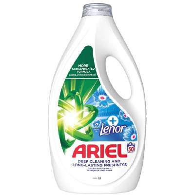 Течен перилен препарат 2 в 1 Ariel - Touch Of Lenor Fresh, 50 пранета (1100038798)