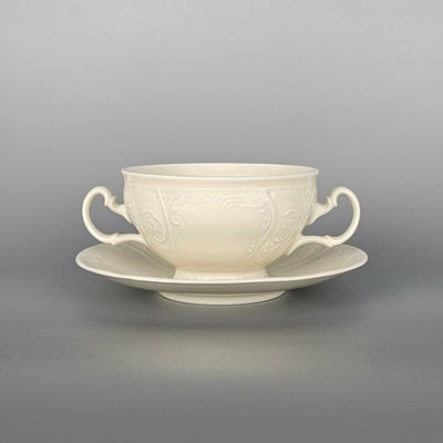 Thun 1794 BERNADOTTE šálka s uškami a podšálkou ivory 360 ml