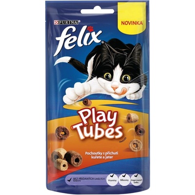 Felix Play Tubes kura a pečeň 8 x 50 g
