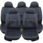  Тапицерия за VW Touran, Sharan, Ford Galaxy, Citroen C8, Peugeot 307SW, Citroen C4 Grand Picasso Еко Кожа, Черни