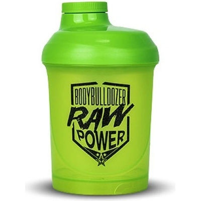 BodyBulldozer Šejker RAW POWER zelený 300 ml - BodyBulldozer