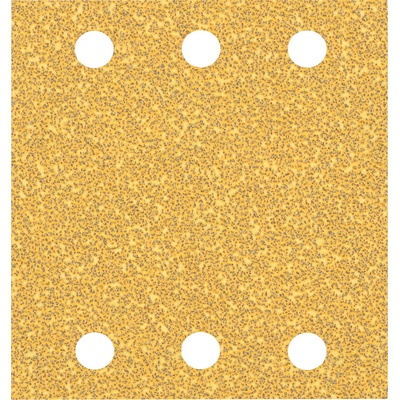 Bosch Brúsny papier EXPERT C470 so 6 otvormi pre orbitálne brúsky 115 x 107 mm, zrnitosť 40, 10 ks 2608900890