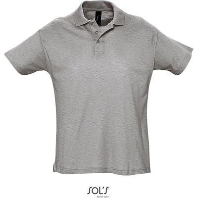 Sol´s Collection polokošile Summer II krátký rukáv COT-25134207700 melír šedá