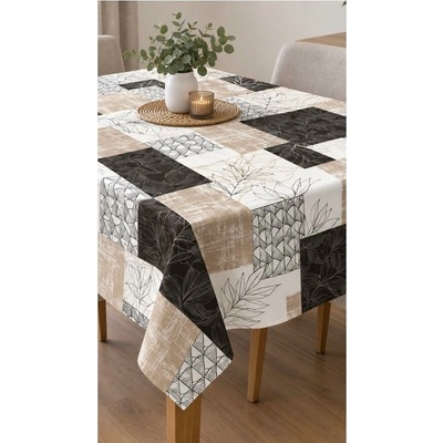 Obrus PVC MIS579, metráž, 20 m x 140 cm, rastlinný patchworkový motív, IMPOL TRADE