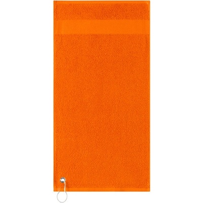 L Merch Golfový ručník s klipem NT9165 Orange 55 x 30 cm