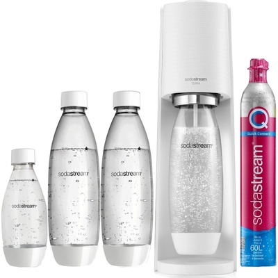 SodaStream Terra White + 3 láhve SodaStream Fuse 2 x 1l + 0,5l + bombička