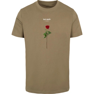 Mister Tee Тениска Lost Youth Rose Tee olive XXLUB-MT1582-00176 - Тъмносив, размер S