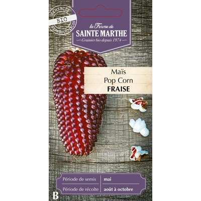 La Ferme de Sainte Marthe Kukurica na popcorn "Fraise" 1 bal.