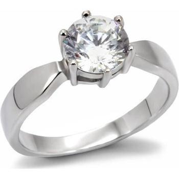 Šperky4U ocelový prsten se zirkonem AL 0010