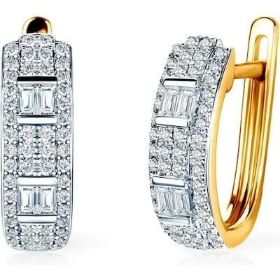 SAVICKI обеци: два цвята злато. диаманти