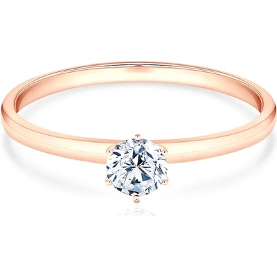 SAVICKI Годежен пръстен savicki: розово злато, диамант