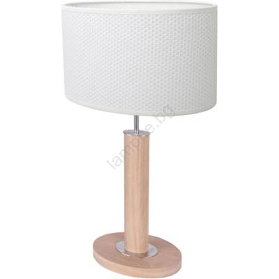 SPOT Light 7017400111557 - Настолна лампа MERCEDES 1xE27/40W/230V дъб (SP1138)