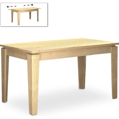 TopMebel Хелмут меламинов разширяващ се маса в дъбов цвят 160/200x90x76см