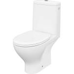Cersanit Комплект тоалетна чиния Cersanit Moduo 650, резервоар 3/5 л и тънък бял капак с плавно затваряне (K116-002)