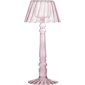 Bloomingville Свещник за чаена свещ Cisco 23, 5 см розов (82061722)