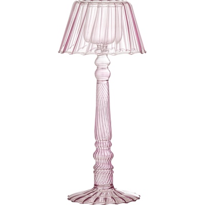 Bloomingville Свещник за чаена свещ Cisco 23, 5 см розов (82061722)