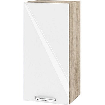 ИРИМ Горен кухненски шкаф Сити АРФ-Бяло гланц-05-16 35 см