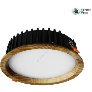 APLED - LED Лампа RONDO WOODLINE LED/12W/230V 3000K Ø 20 см пепел масивнo дървo (AP0192)