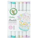 Ohuhu Алкохолни маркери Honolulu Pastel Tones 6 броя