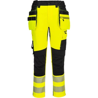 Portwest DX4 HiVis remeselné nohavice DX454 zltacierna