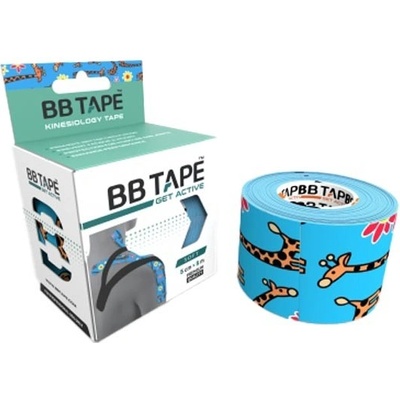 BB Tape Kineziologický tejp žirafa modrá 5 m x 5 cm