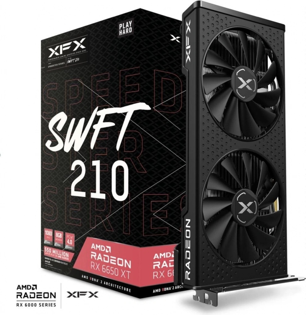 XFX Radeon RX 6650 XT Speedster SWFT 210 Core Gaming 8GB GDDR6 RX-665X8DFDY