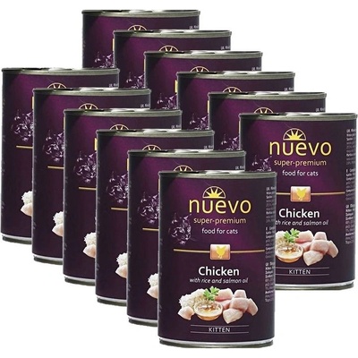 NUEVO CAT Kitten Kuracie 12 x 400 g